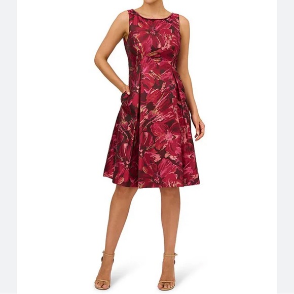 Adrianna Papell Dresses & Skirts - Adrianna Papell, Floral Print, Fit and Flare Dress